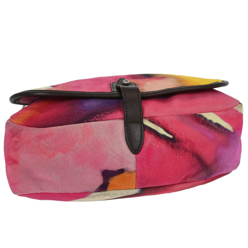 Chanel Flower Power Messenger Bag Multicolor Printed Nubuck Multicolour Suede Shoulder Bag Bag (Pre-Owned)
