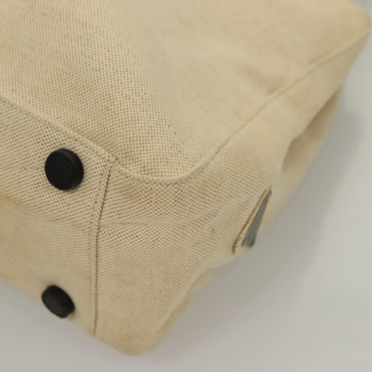 Prada Sport Tote Bag Canvas Beige Canvas Tote Bag Bag (Pre-Owned)