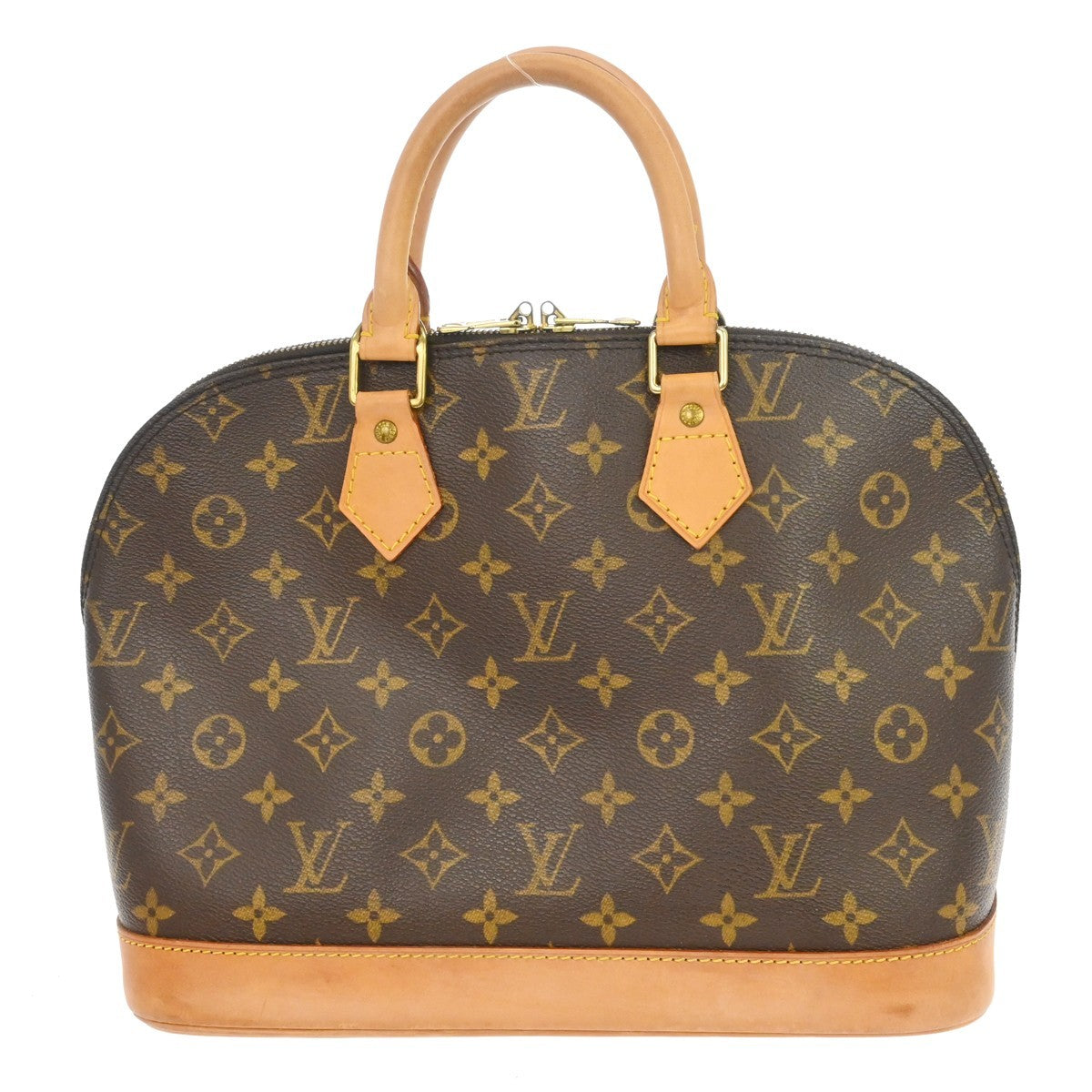 Louis Vuitton Alma Handbag Monogram Canvas Brown Canvas Handbag (Pre-Owned)