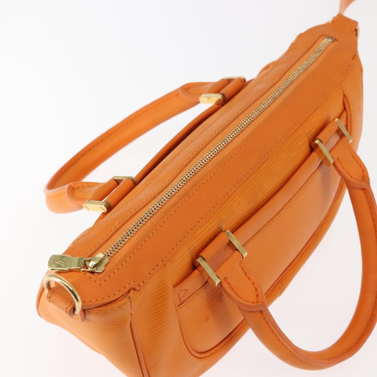 Louis Vuitton Danura Handbag Epi Orange Leather Handbag (Pre-Owned)