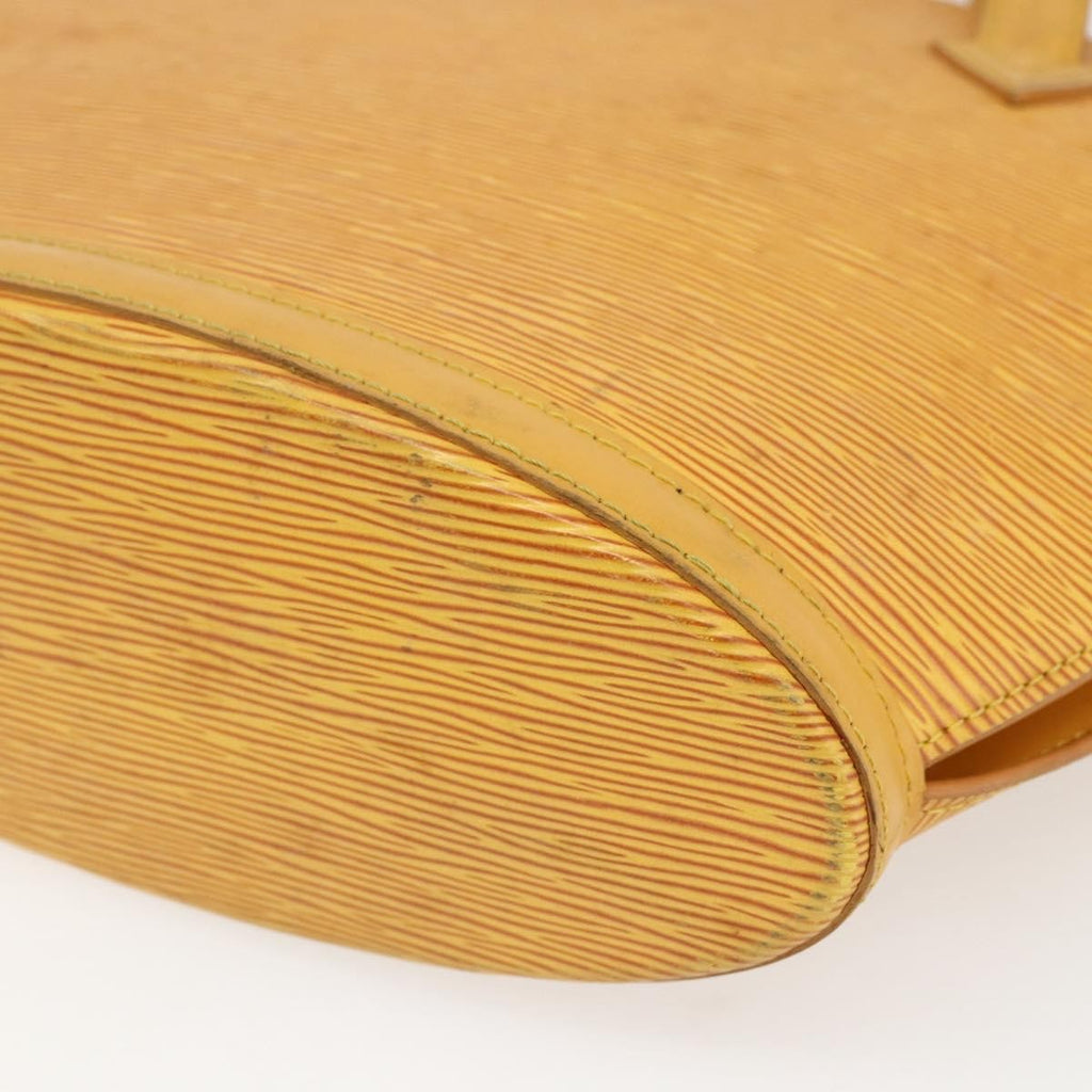 Louis Vuitton Saint Jacques Handbag Epi Leather Yellow Leather Handbag (Pre-Owned)