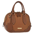 Burberry Orchard Bag Smooth Leather Brown Leather Handbag (Pre-Owned)