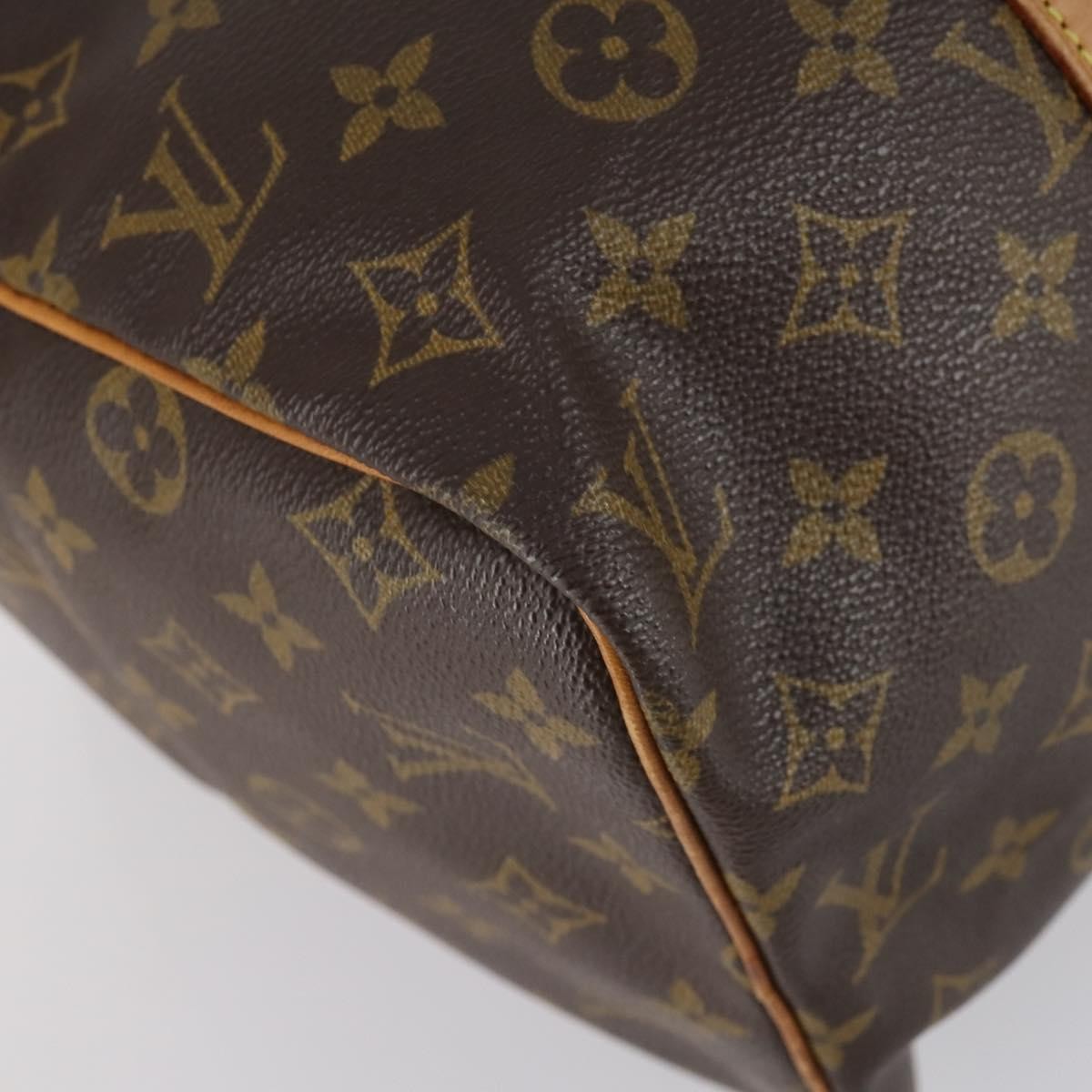Louis Vuitton Sac Souple Handbag Monogram Canvas Brown Canvas Travel Bag Bag (Pre-Owned)