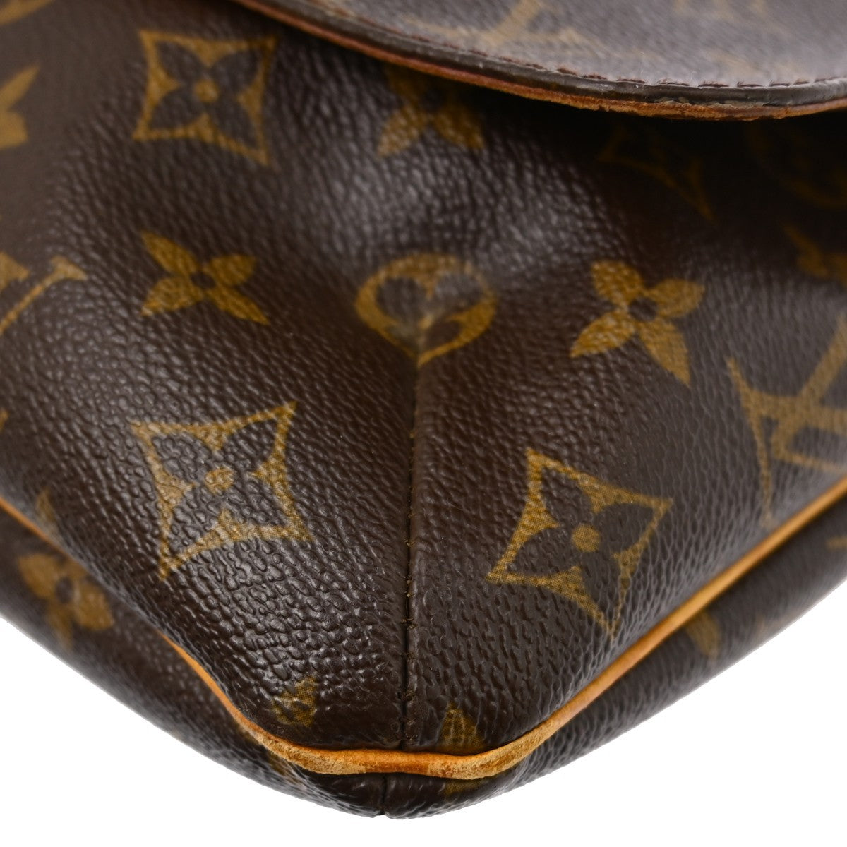 Louis Vuitton Musette Handbag Monogram Canvas Brown Canvas Shoulder Bag Bag (Pre-Owned)