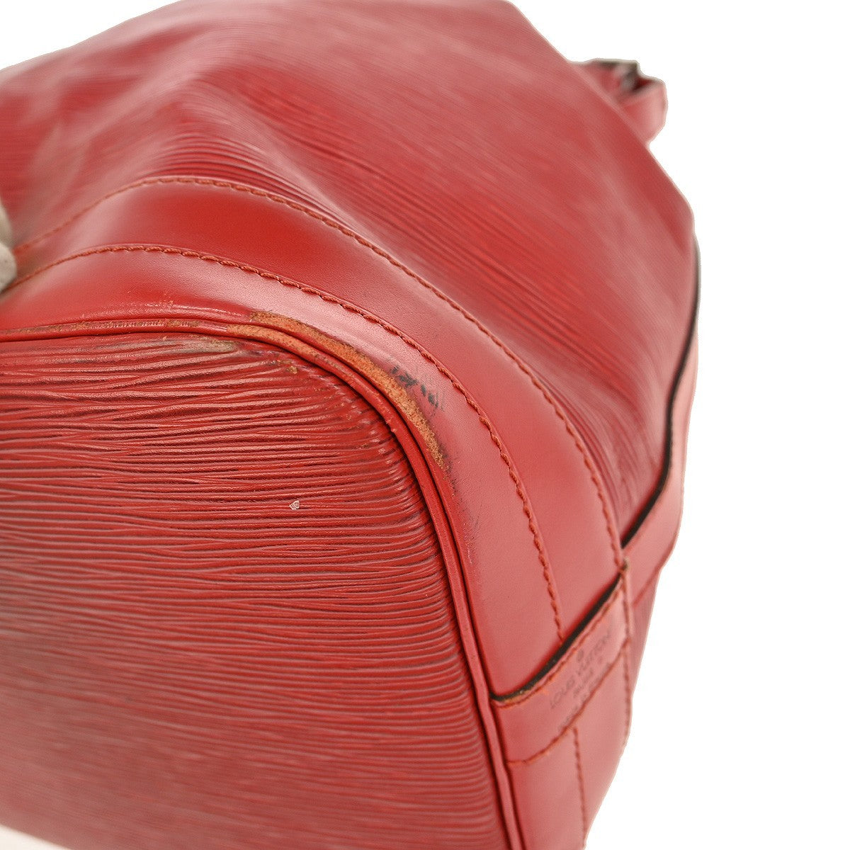 Louis Vuitton Noe Handbag Epi Leather Red Leather Shoulder Bag Bag (Pre-Owned)