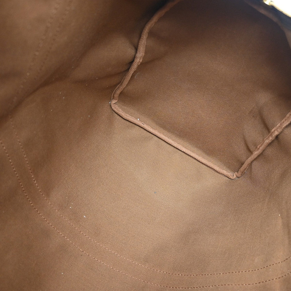 Louis Vuitton Keepall Bag Monogram Canvas Brown Canvas Travel Bag Bag (Pre-Owned)