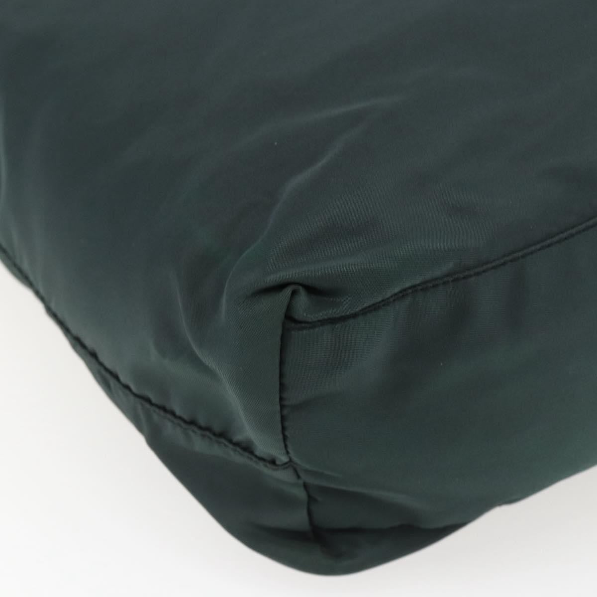 Prada Vintage Zip Tote Tessuto Green Nylon Tote Bag Bag (Pre-Owned)