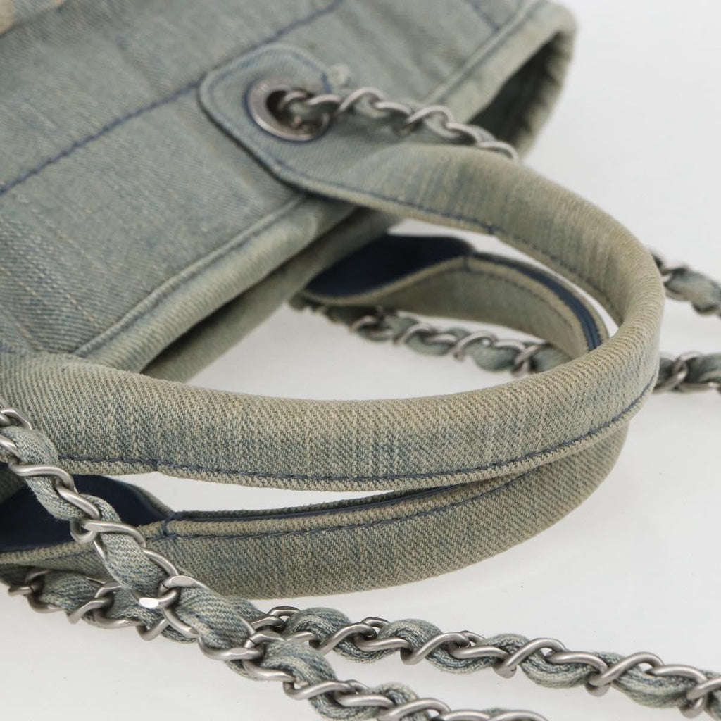 Chanel Deauville Nm Tote Denim Blue Denim_Jeans Tote Bag Bag (Pre-Owned)