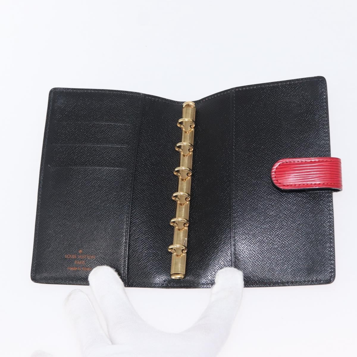 Louis Vuitton Agenda Cover Epi Leather Red Leather Wallets Accessory (Pre-Owned)
