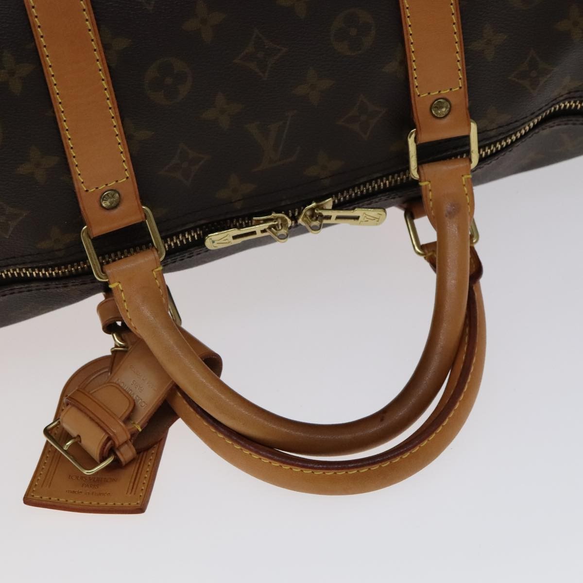Louis Vuitton Keepall Bag Monogram Canvas Brown Canvas Travel Bag Bag (Pre-Owned)
