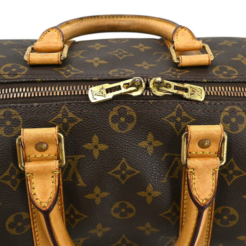 Louis Vuitton Keepall Bag Monogram Canvas Brown Canvas Travel Bag Bag (Pre-Owned)