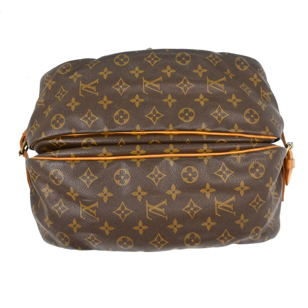 Louis Vuitton Saumur Handbag Monogram Canvas Brown Canvas Shoulder Bag Bag (Pre-Owned)
