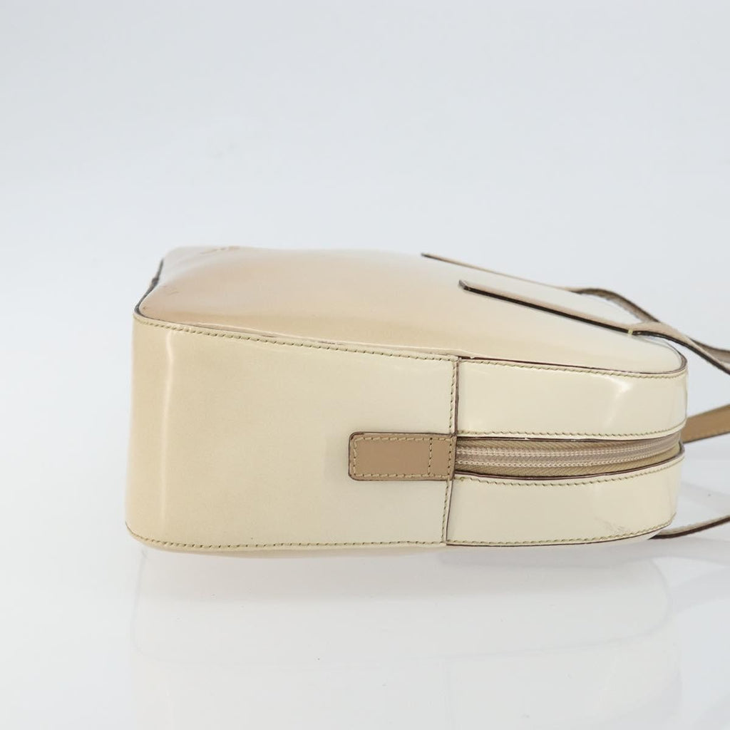 Prada Re-Edition 1995 Handbag Patent Leather Beige Patent_Leather Handbag (Pre-Owned)