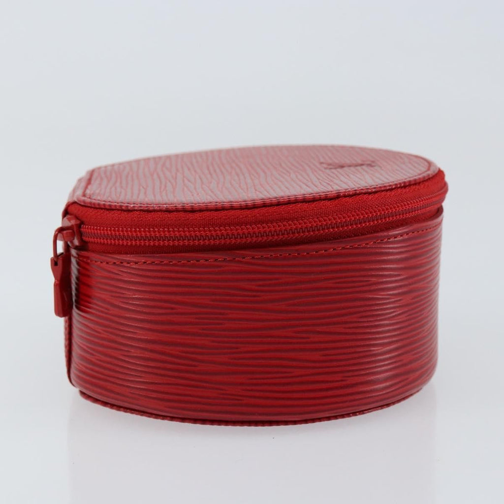 Louis Vuitton Ecrin Bijoux Pouch Epi Leather Red Leather Jewelry Set Jewelry (Pre-Owned)