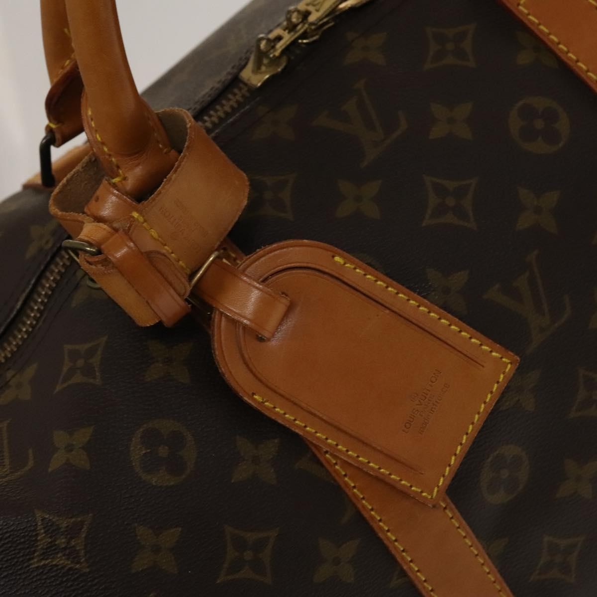 Louis Vuitton Keepall Bag Monogram Canvas Brown Canvas Travel Bag Bag (Pre-Owned)