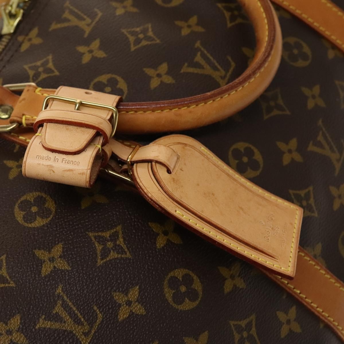 Louis Vuitton Keepall Bag Monogram Canvas Brown Canvas Travel Bag Bag (Pre-Owned)