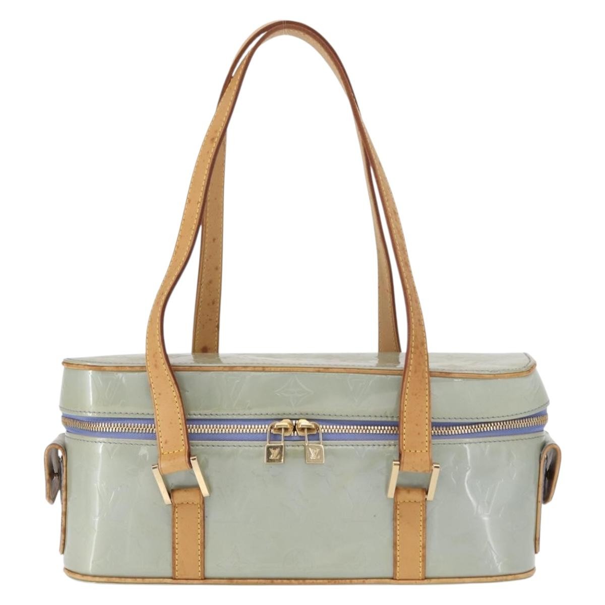 Louis Vuitton Sullivan Horizontal Bag Monogram Vernis Purple Patent_Leather Handbag (Pre-Owned)