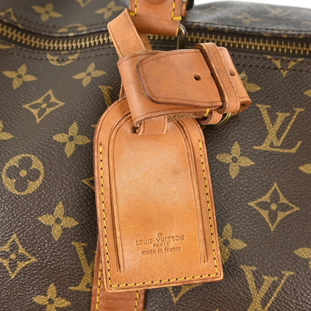 Louis Vuitton Keepall Bag Monogram Canvas Brown Canvas Travel Bag Bag (Pre-Owned)