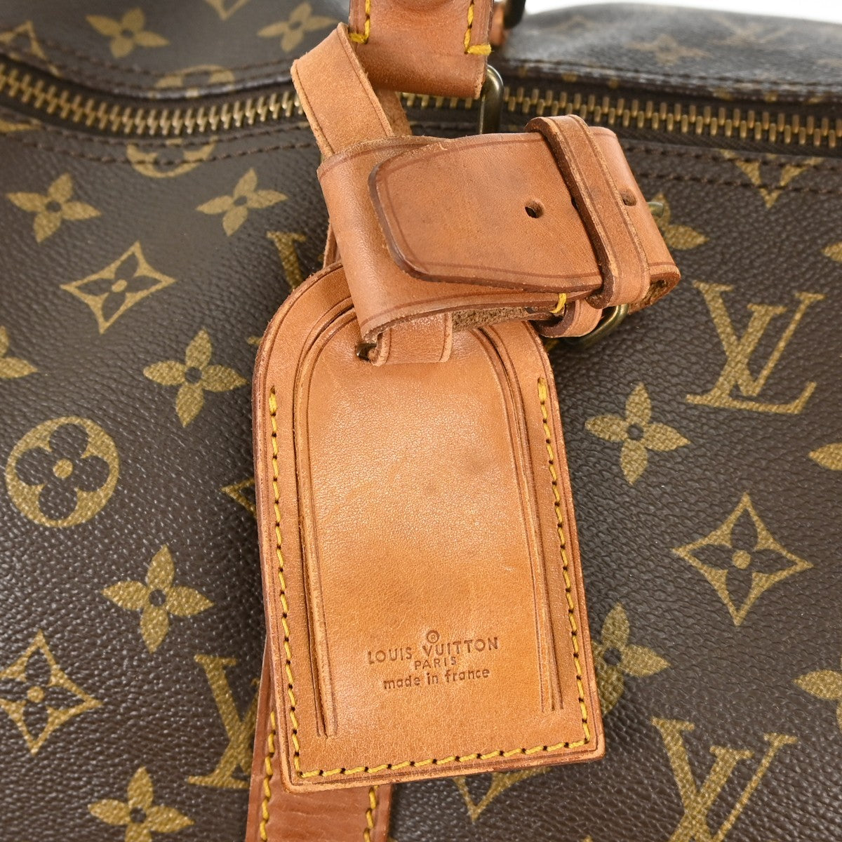 Louis Vuitton Keepall Bag Monogram Canvas Brown Canvas Travel Bag Bag (Pre-Owned)