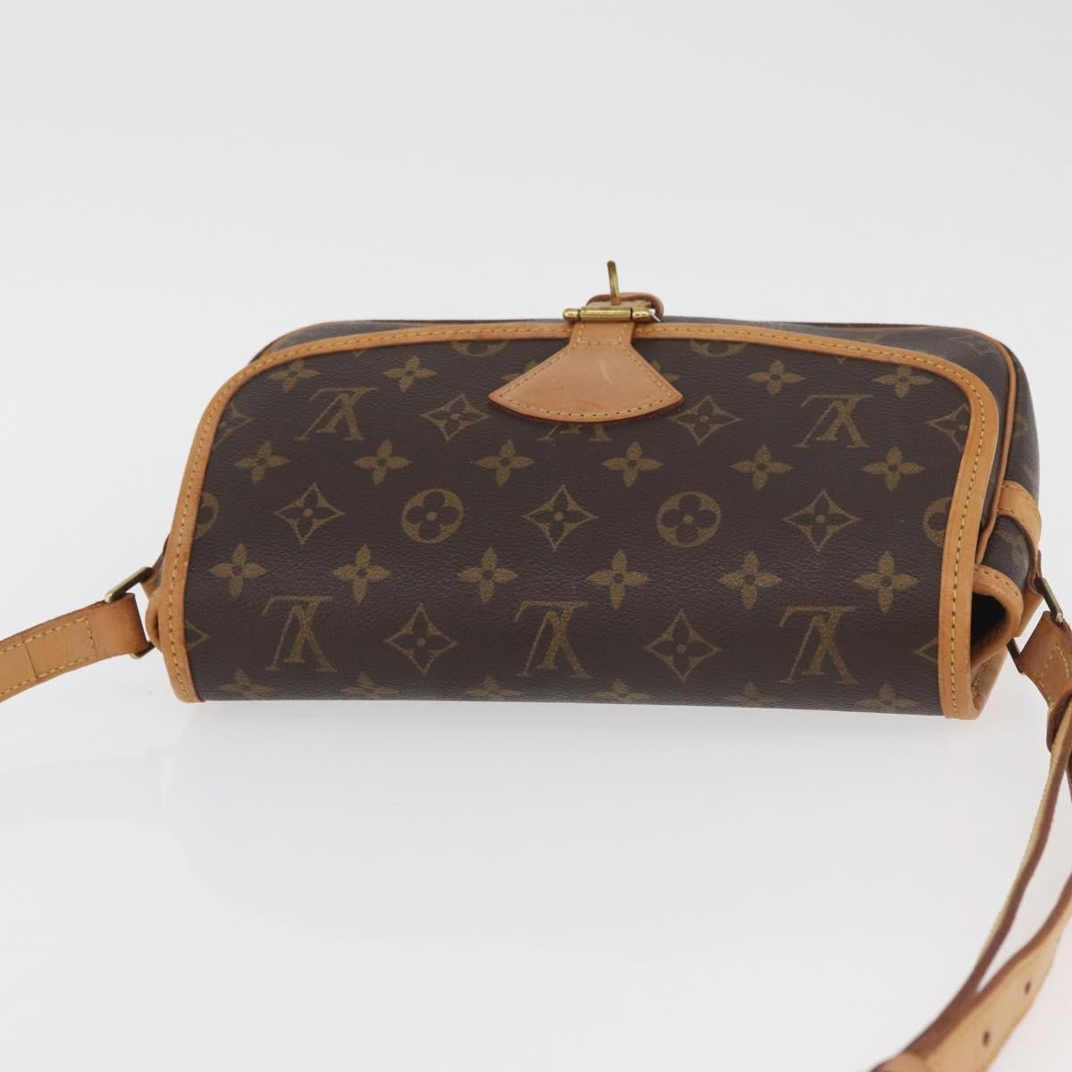 Louis Vuitton Sologne Handbag Monogram Canvas Brown Canvas Shoulder Bag Bag (Pre-Owned)