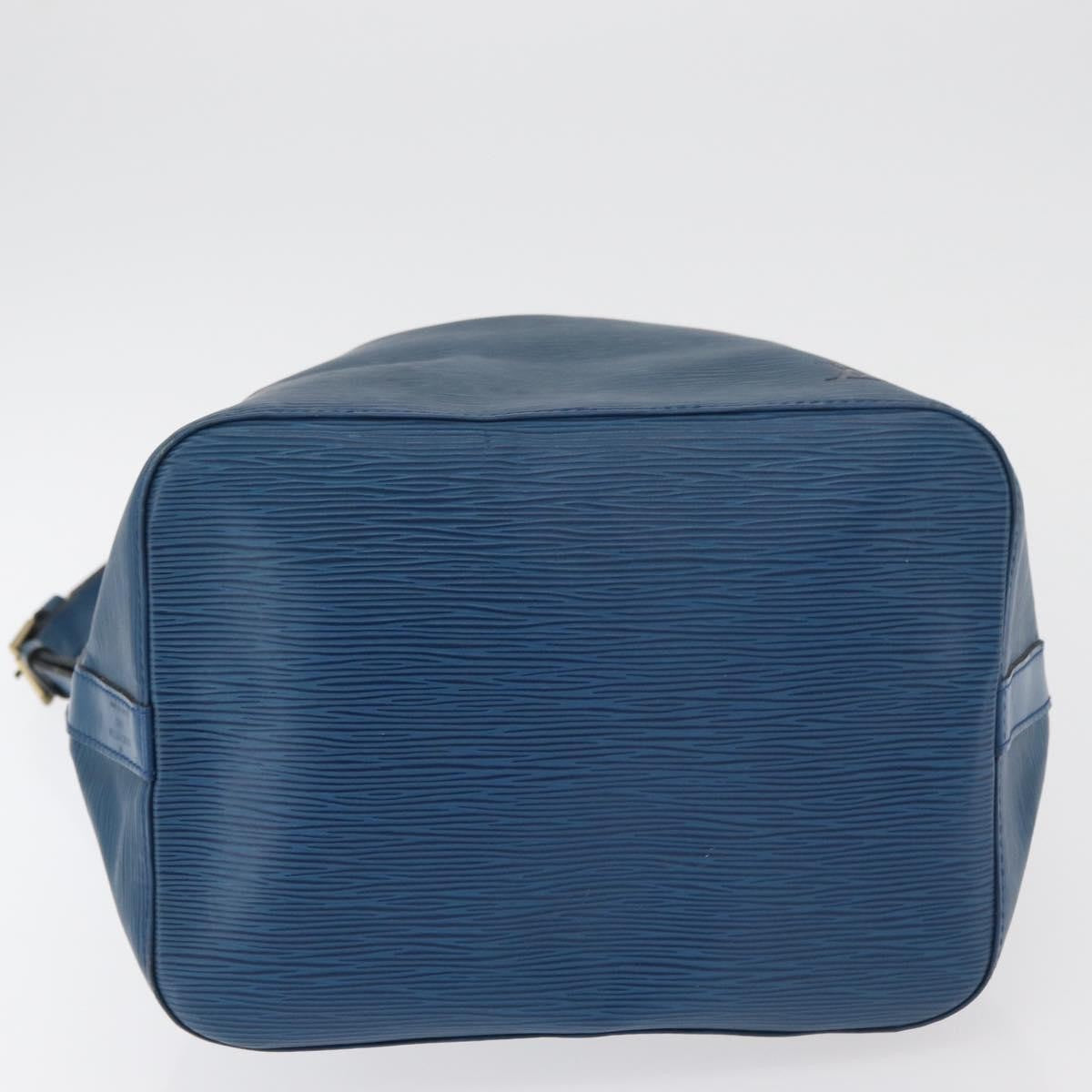 Louis Vuitton Petit Noe Handbag Epi Leather Blue Leather Shoulder Bag Bag (Pre-Owned)