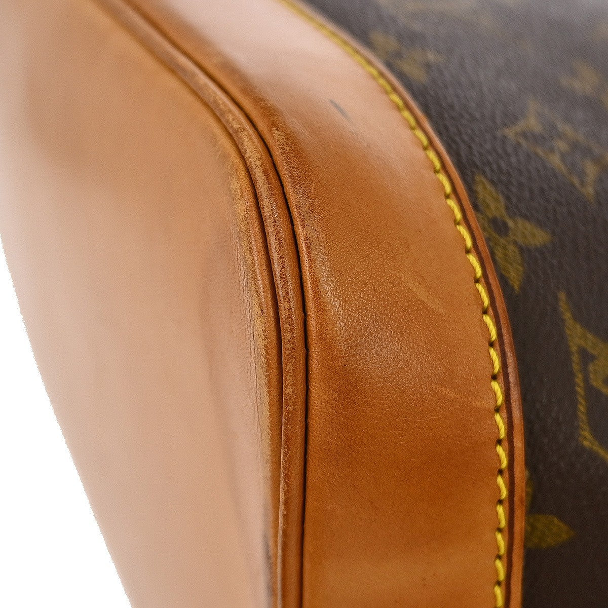 Louis Vuitton Alma Handbag Monogram Canvas Brown Canvas Handbag (Pre-Owned)