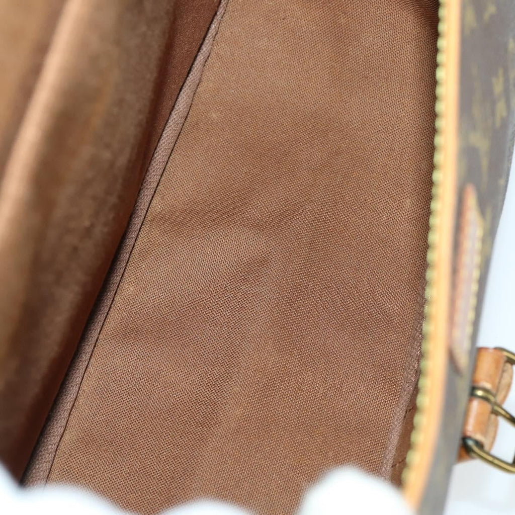 Louis Vuitton Saumur Handbag Monogram Canvas Brown Canvas Shoulder Bag Bag (Pre-Owned)