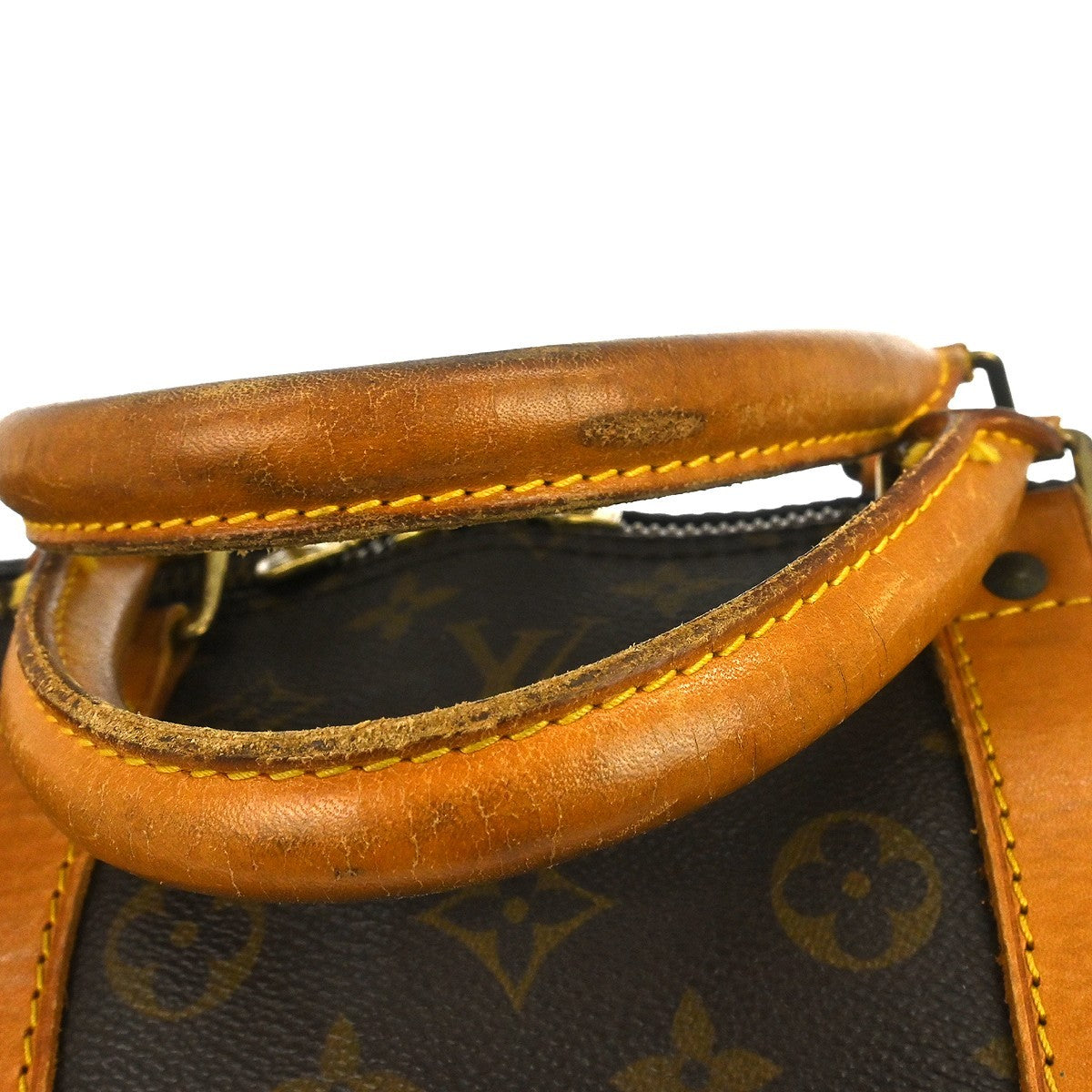Louis Vuitton Keepall Bandouliere Bag Monogram Canvas Brown Canvas Travel Bag Bag (Pre-Owned)