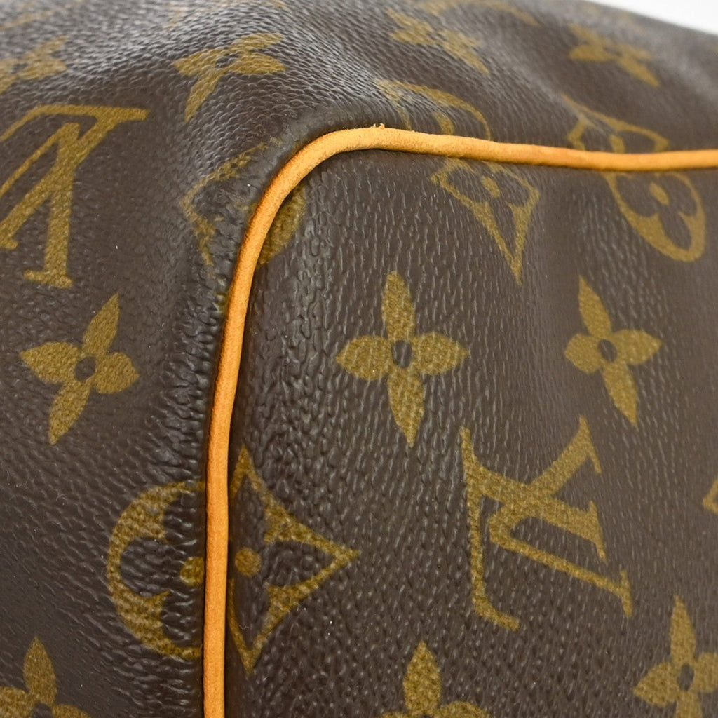 Louis Vuitton Keepall Bag Monogram Canvas Brown Canvas Travel Bag Bag (Pre-Owned)