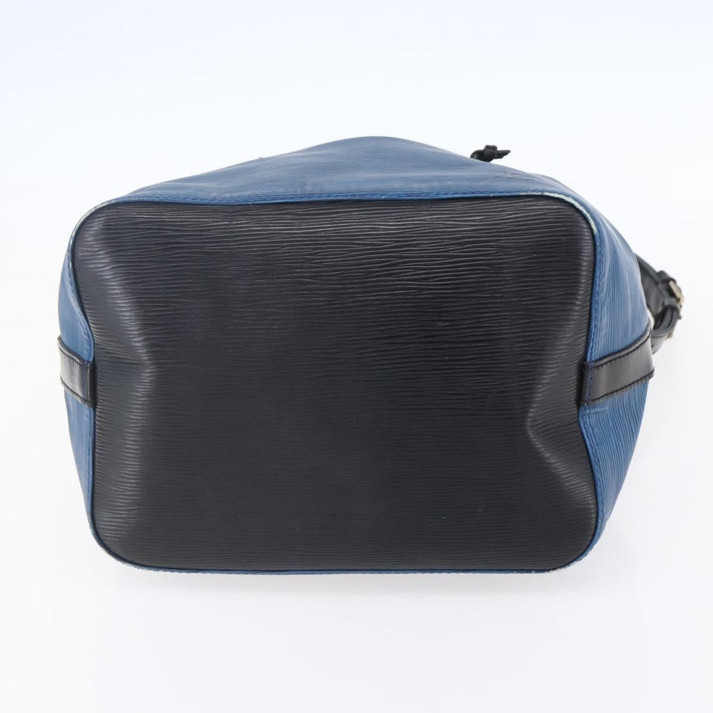 Louis Vuitton Petit Noe Handbag Epi Leather Blue Leather Shoulder Bag Bag (Pre-Owned)