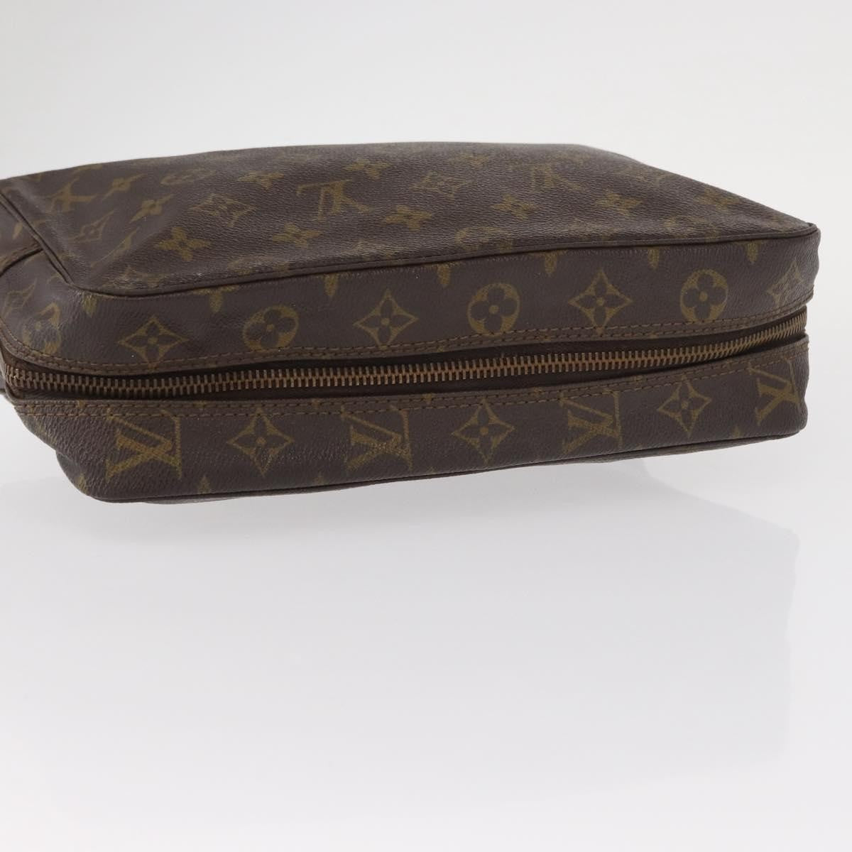 Louis Vuitton Trousse Toiletry Pouch Monogram Canvas Brown Canvas Toiletry Case Accessory (Pre-Owned)