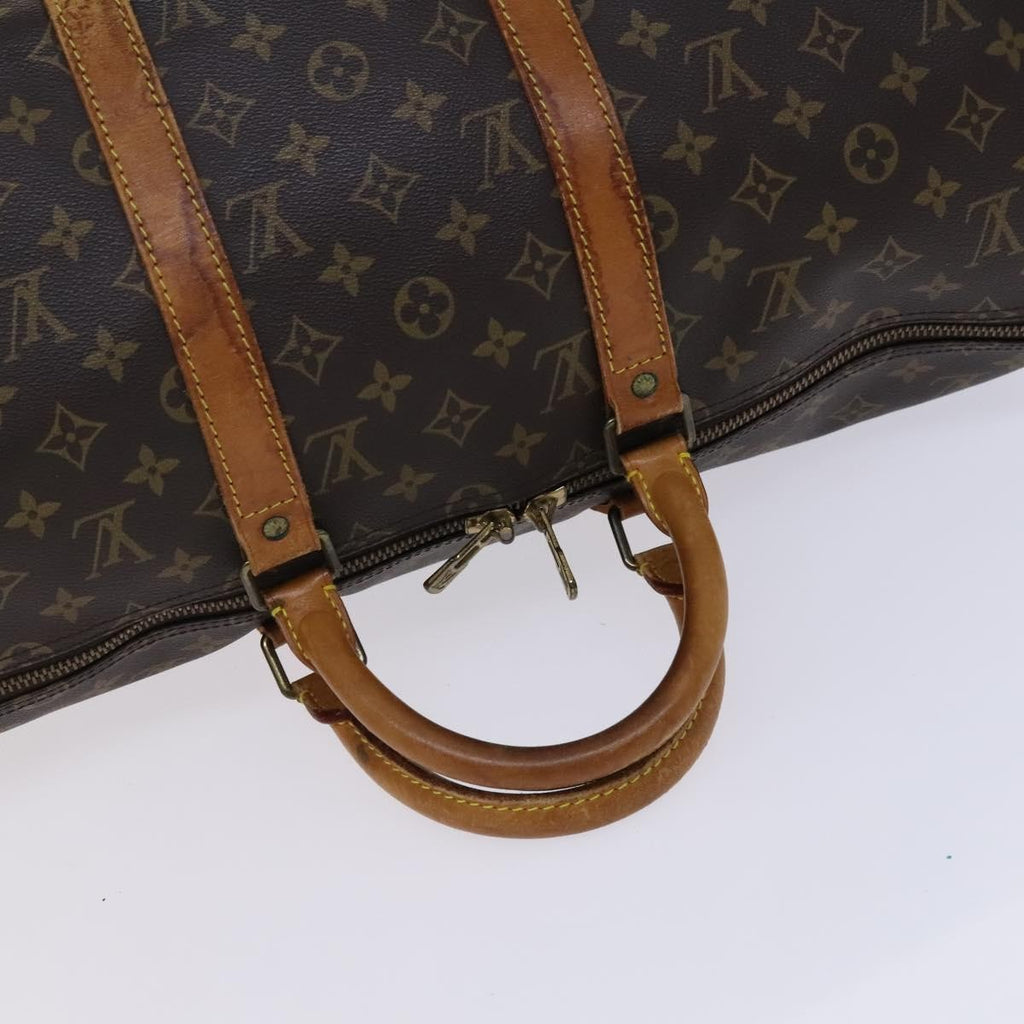 Louis Vuitton Keepall Bag Monogram Canvas Brown Canvas Travel Bag Bag (Pre-Owned)