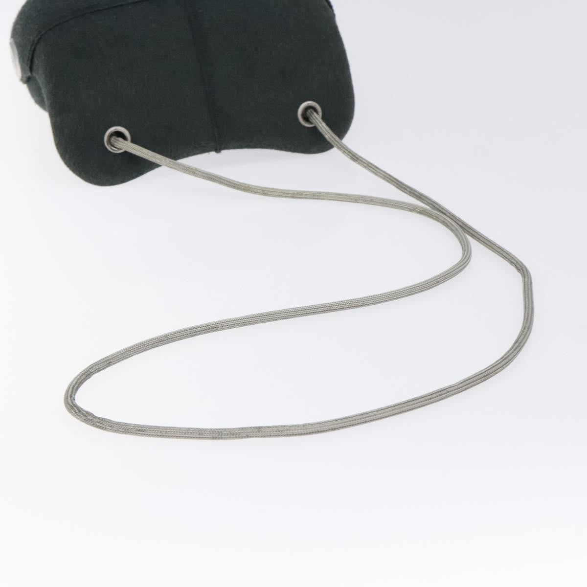 Chanel Millennium Shoulder Bag Felt Gray Synthetic Shoulder Bag Bag (Pre-Owned)