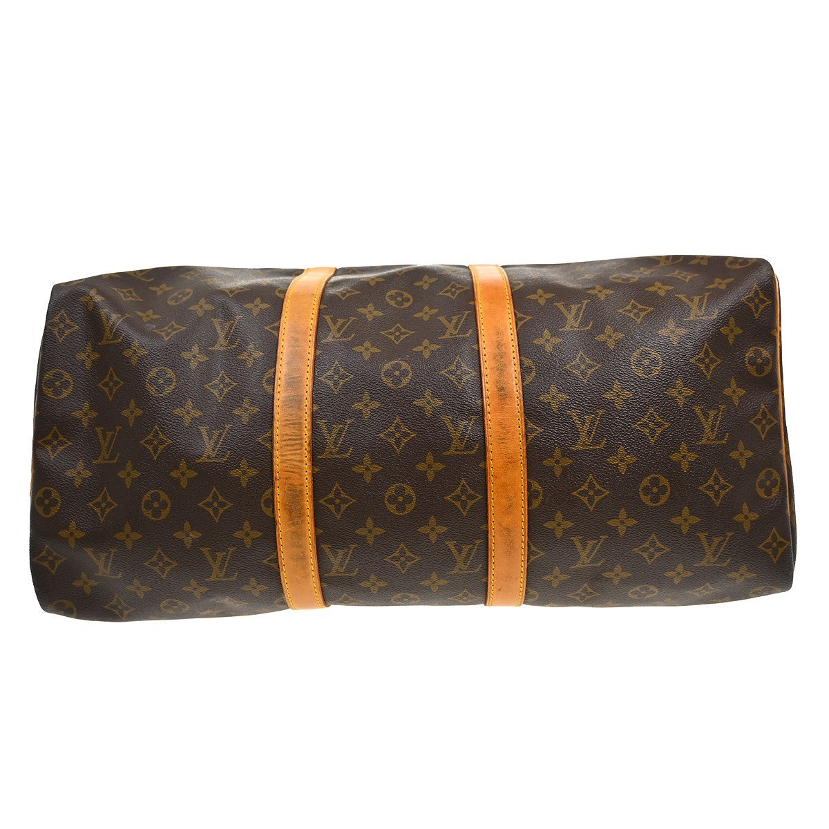 Louis Vuitton Keepall Bag Monogram Canvas Brown Canvas Travel Bag Bag (Pre-Owned)