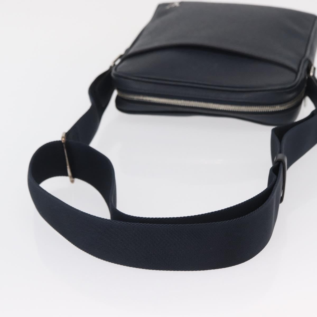 Louis Vuitton Alex Messenger Bag Taiga Leather Navy Leather Shoulder Bag Bag (Pre-Owned)