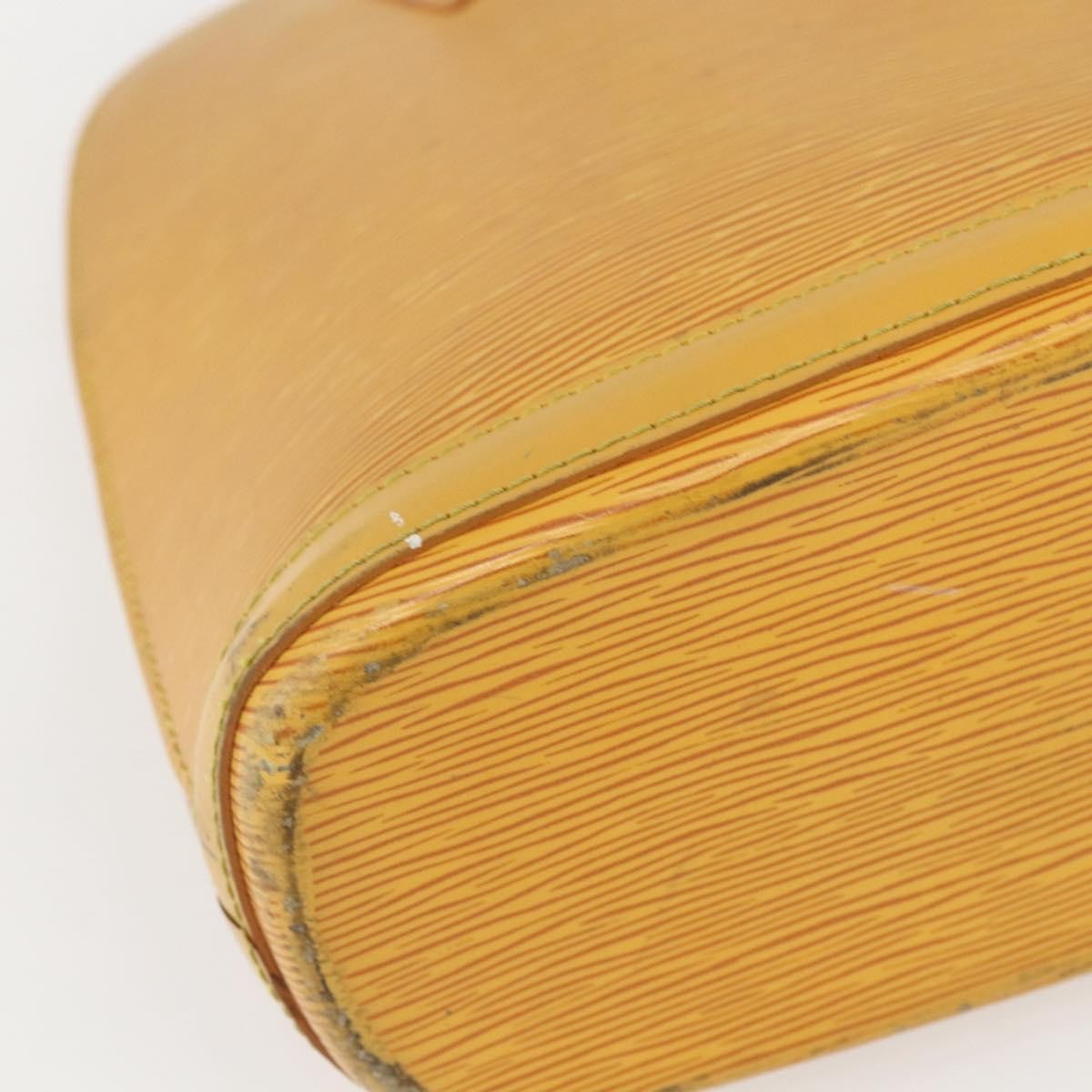 Louis Vuitton Lussac Handbag Epi Leather Yellow Leather Shoulder Bag Bag (Pre-Owned)