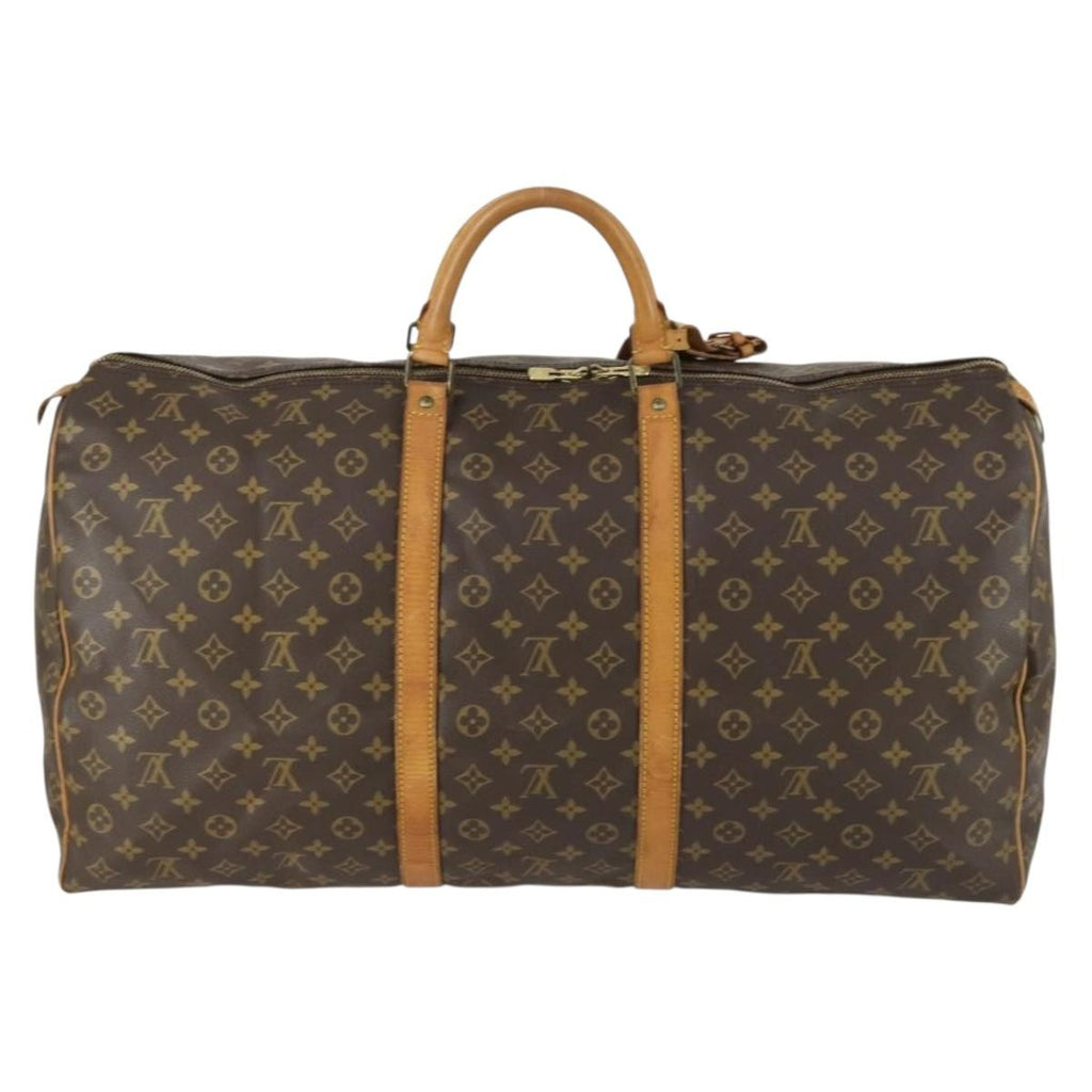 Louis Vuitton Keepall Bag Monogram Canvas Brown Canvas Travel Bag Bag (Pre-Owned)