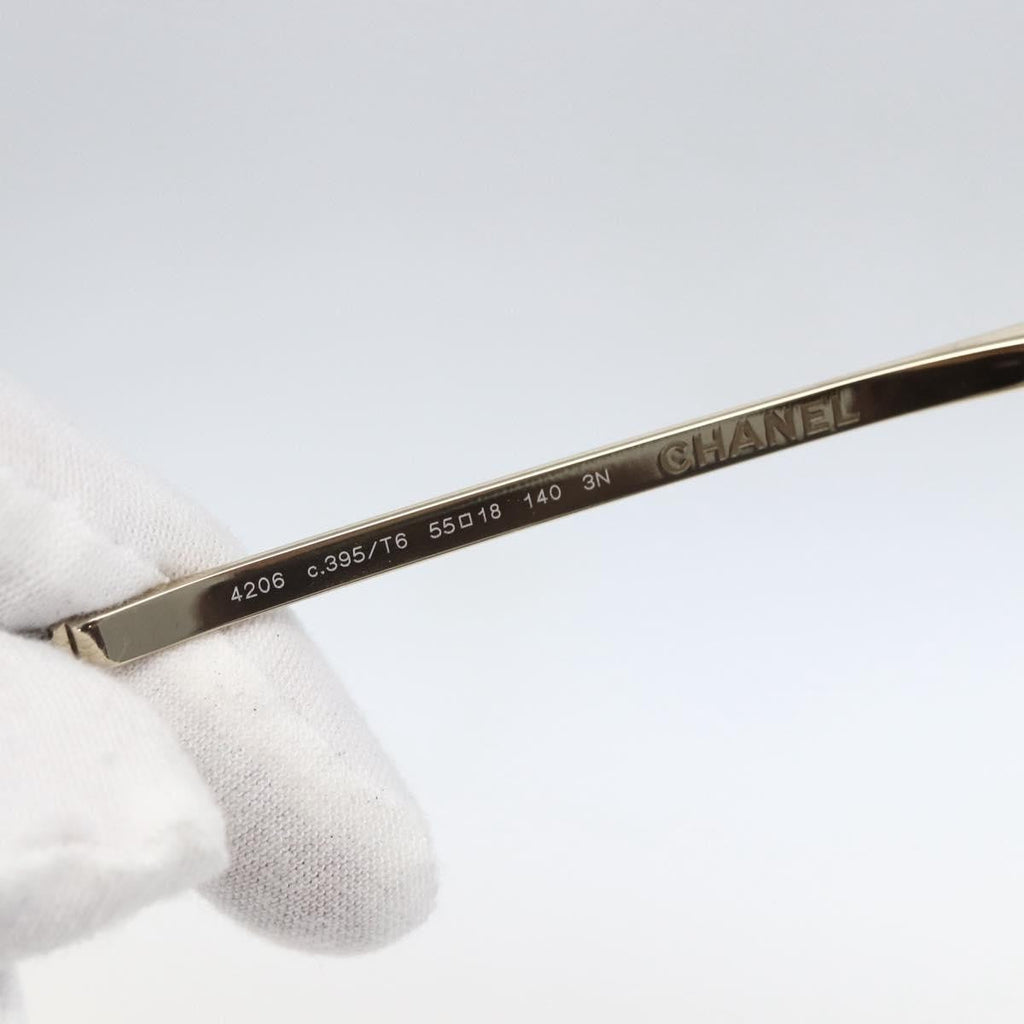 Chanel Logo Cc Sunglasses Metal Gold Metal Sunglasse Accessory (Pre-Owned)