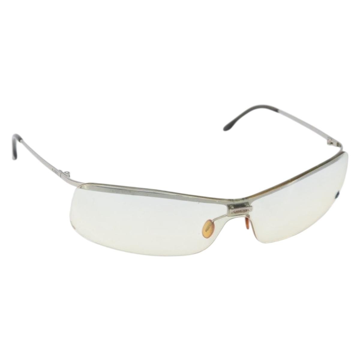 Chanel Logo Cc Sunglasses Metal Silver Metal Sunglasse Accessory (Pre-Owned)