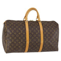Louis Vuitton Keepall Bag Monogram Canvas Brown Canvas Travel Bag Bag (Pre-Owned)
