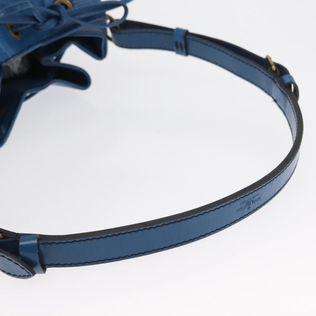 Louis Vuitton Petit Noe Handbag Epi Leather Blue Leather Shoulder Bag Bag (Pre-Owned)