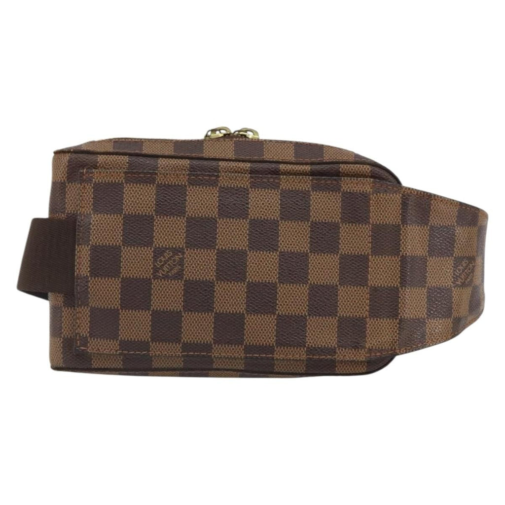 Louis Vuitton Geronimos Waist Bag Damier Brown Canvas Shoulder Bag Bag (Pre-Owned)