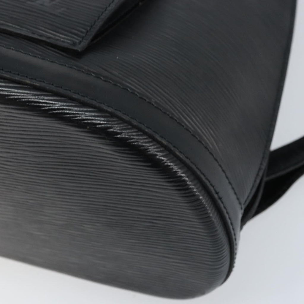 Louis Vuitton Gobelins Backpack Epi Leather Black Leather Backpack Bag (Pre-Owned)