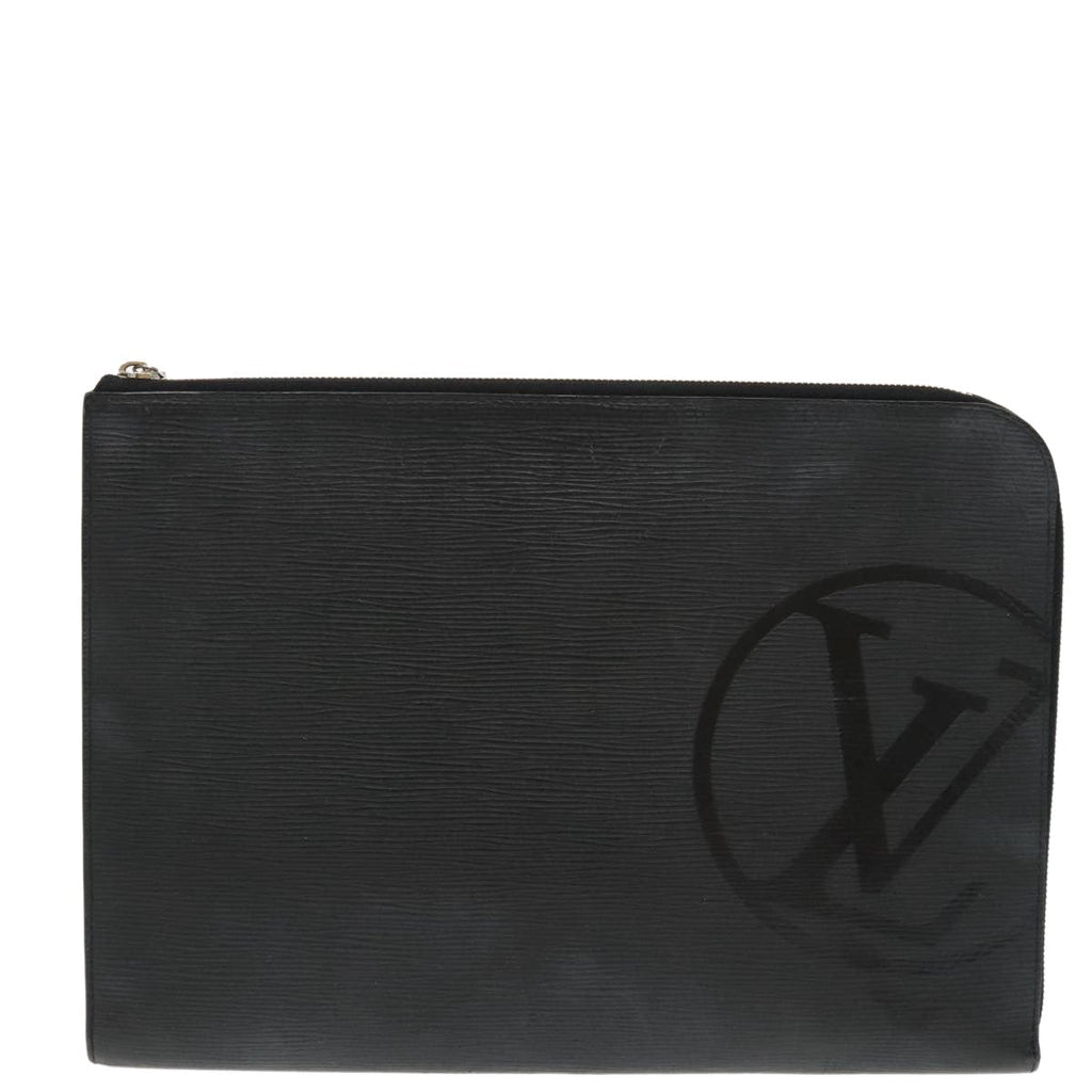Louis Vuitton Pochette Jour Initials Epi Leather Black Leather Clutche & Pouche Bag (Pre-Owned)