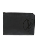 Louis Vuitton Pochette Jour Initials Epi Leather Black Leather Clutche & Pouche Bag (Pre-Owned)