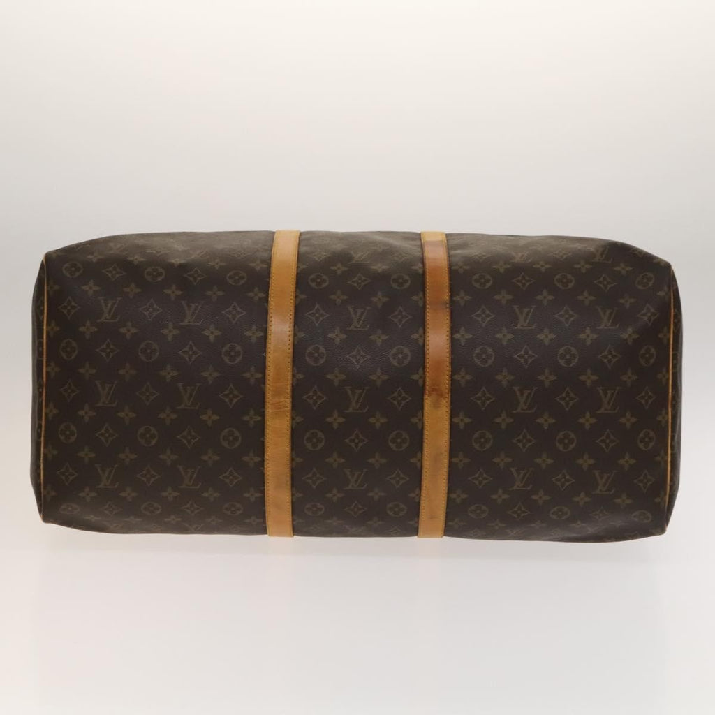 Louis Vuitton Keepall Bag Monogram Canvas Brown Canvas Travel Bag Bag (Pre-Owned)