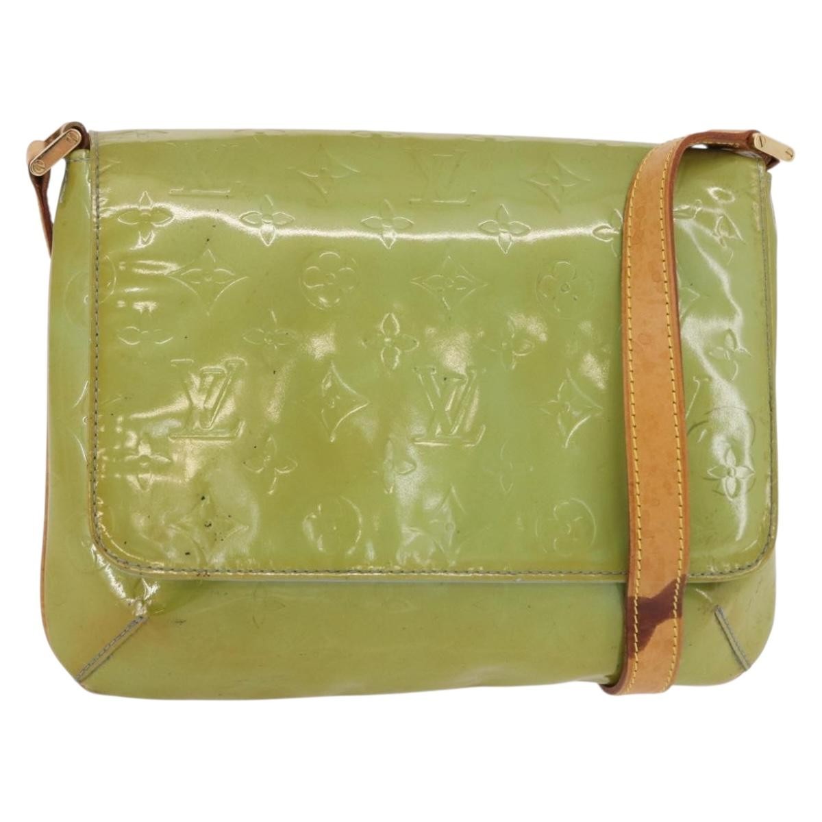 Louis Vuitton Thompson Street Handbag Monogram Vernis Blue Patent_Leather Shoulder Bag Bag (Pre-Owned)