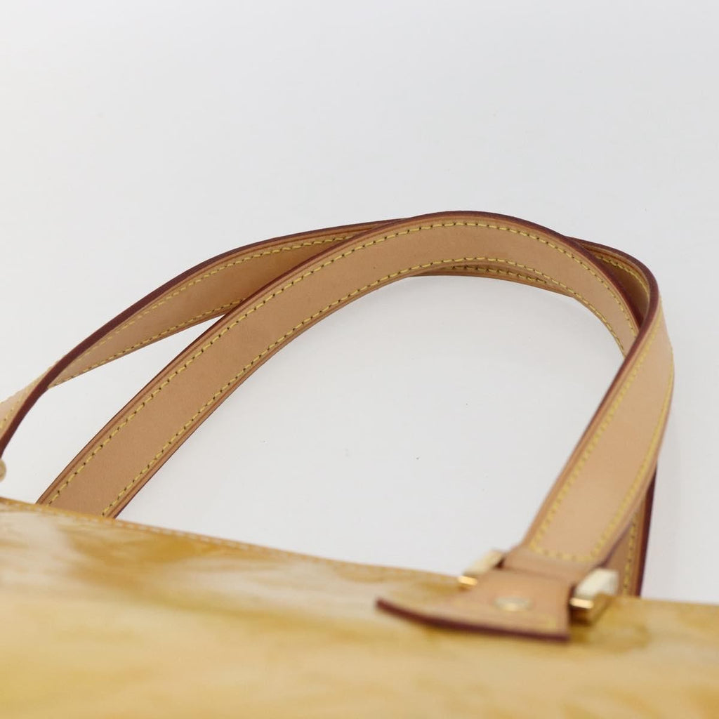 Louis Vuitton Houston Handbag Monogram Vernis Yellow Patent_Leather Tote Bag Bag (Pre-Owned)