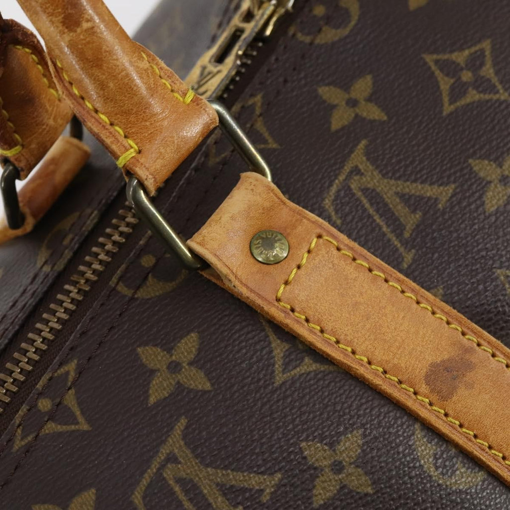 Louis Vuitton Keepall Bag Monogram Canvas Brown Canvas Travel Bag Bag (Pre-Owned)
