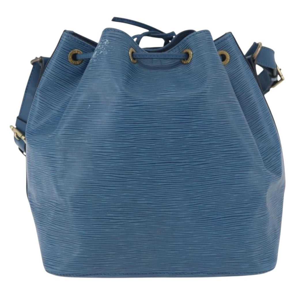 Louis Vuitton Petit Noe Handbag Epi Leather Blue Leather Shoulder Bag Bag (Pre-Owned)